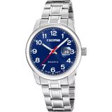Calypso K5872/4 Polshorloge Unisex Blauw/Zilverkleurig Staal