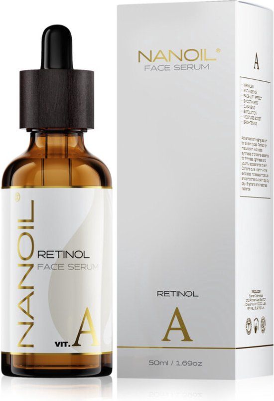 Nanoil Retinol Face Serum - 50ml - Alcohol Free - Dermatologically Tested