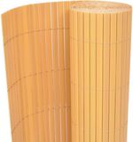 vidaXL Tuinhek Geel 150 x 500 cm PVC