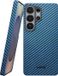 NEKIT Fiber Hoesje Geschikt voor Samsung Galaxy S26 Ultra - Compatibel met MagSafe en Qi2 - High-Tech Kevlar - Back Cover Ultra Dun - Blauw