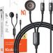 MCDODO Câble USB-C 2-en-1 + Chargeur Apple Watch 60W Noir