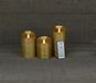 Anna's Collection Pile bougies 3 cire rustique avec flamme mobile or
