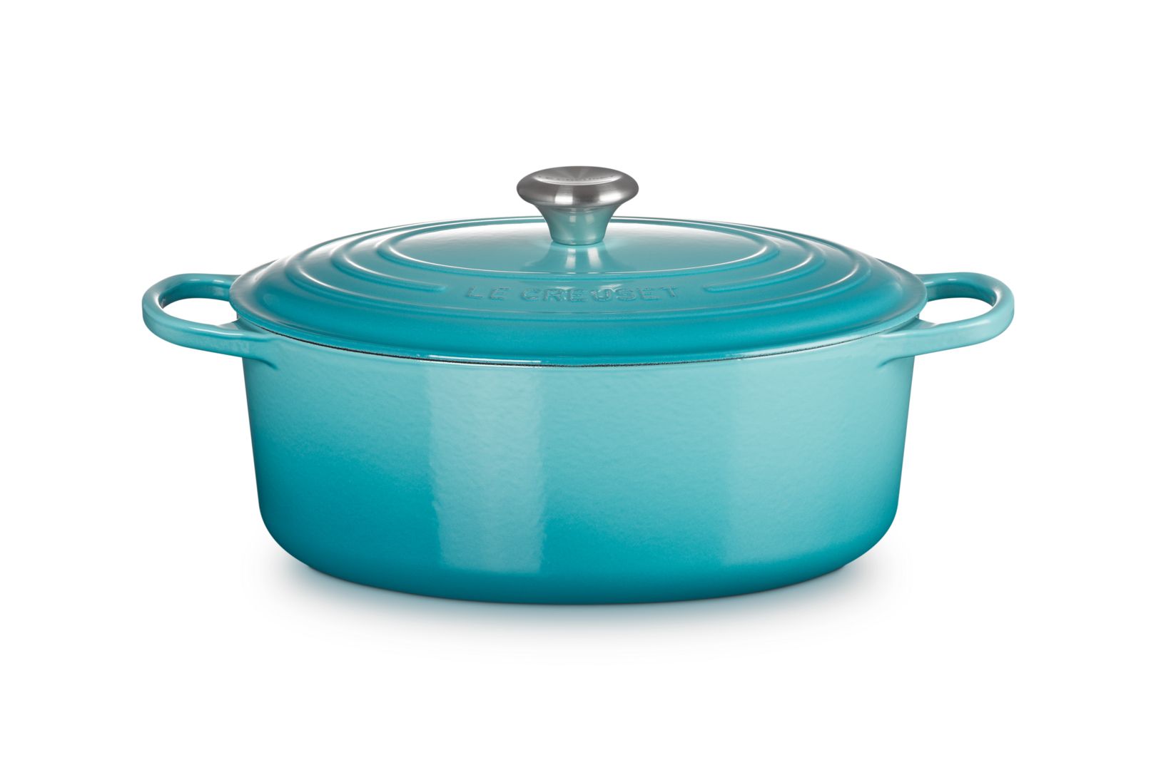 Le Creuset Signature Braadpan - Ovaal - 6.3L - Blauw - 31cm