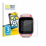 BROTECT Screenprotector 3 Stuks voor TCL Movetime Kids Watch MT46 Beschermglas transparant