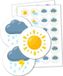 LearnHow Stickers motivants - Météo - 48 pièces