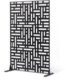 VEVOR Metalen privacyscherm, 120x50.8x193cm Zwart