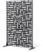 VEVOR Metalen privacyscherm, 120x50.8x193cm Zwart
