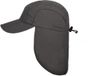 Hatland Verkoelende UV pet met nekbescherming voor heren - Malcolm - Antraciet - maat S/M (56CM)