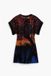 Desigual Robe femme courte Zwart/Rood