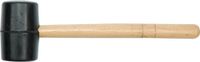 Vorel - Grote Rubberen Hamer - 70mm - Houten Handvat - Zwart