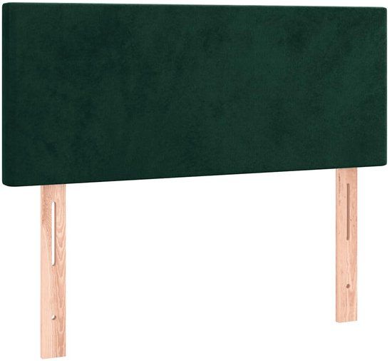 vidaXL Hoofdbord 80x5x78/88 cm fluweel donkergroen