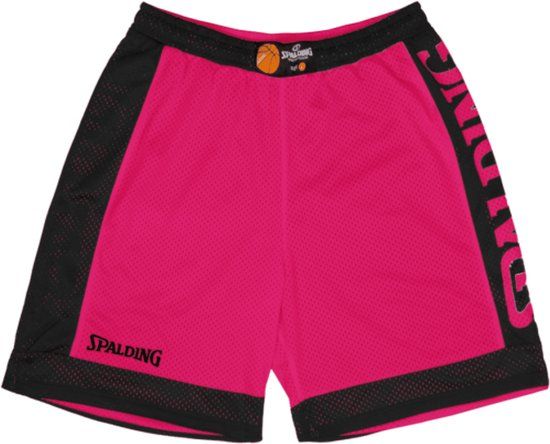 Spalding Reversible Basketball Short - Men - Fuchsia/Black - XL