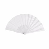 Merkloos / Sans marque Bol 25 stuks Spaanse bruiloft Handwaaiers wit 23 cm