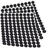 Adsamm® 324 x EPDM celrubber zelfklevende antislippads, 10 mm diameter, zwart, rond, 2,5 mm dik