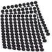 Adsamm® 324 x EPDM celrubber zelfklevende antislippads, 10 mm diameter, zwart, rond, 2,5 mm dik