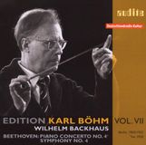 Outhere Audite Wilhelm Backhaus, RIAS-Symphonie-Orchester, Karl Böhm - Beethoven: Piano Concerto No.4 & Symphony No.4 (CD)