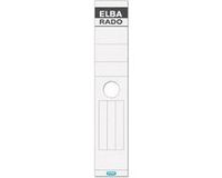 Elba Rado rugetiketten, lang/breed, wit, 10 stuks