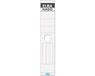 Elba Rado rugetiketten, lang/breed, wit, 10 stuks