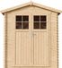 Timbela M320F+M320G - Abri de jardin en bois - 2,82 m²/h - 186x196xH224 cm - avec plancher