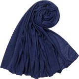 GOURIXIN Livano Hoofddoek - Hijab - Dames - Abaya - Sjaal - Islamitische Kleding - Moslim Kleding - Alhamdulillah - Marineblauw