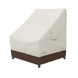 Amazon Basics Tuinmeubelhoes, voor tuinstoel met hoge rugleuning, 1 stuk, beige, lichtbruin