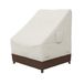Amazon Basics Tuinmeubelhoes, voor tuinstoel met hoge rugleuning, 1 stuk, beige, lichtbruin