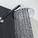Pomme de douche fixe ronde moderne 20cm acier inoxydable chromé design