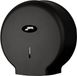 Jofel Middelgrote industriële toiletpapierrolhouder, 300 m rol papierdispenser, 220 mm diameter, 45 mm spindel, ideaal voor openbare toiletten, hoogwaardig ABS, AE57600-MT zwart mat