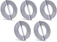 Alberts 848040 gaatjesband | met of zonder afrolcassette | sendzimir verzinkt | breedte 12 mm | lengte 10 m | Set van 5