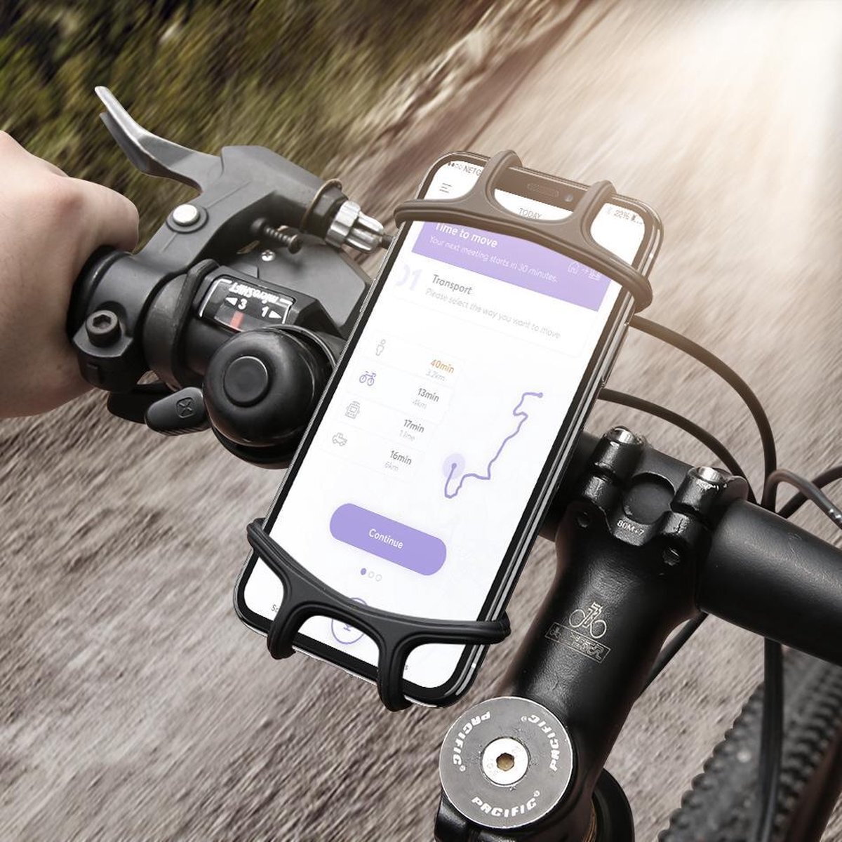 GS-T Telefoonhouder fiets | mobielhouder fiets | smartphone houder fiets | fietshouder |