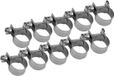 Sans marque Collier de serrage universel - 10 pièces - Acier inoxydable - 13-15 mm