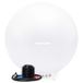 Tunturi Anti Burst Fitness bal met Pomp - Yoga bal 55 cm - Pilates bal - Zwangerschapsbal – 220 kg gebruikersgewicht - Incl Trainingsapp – Wit