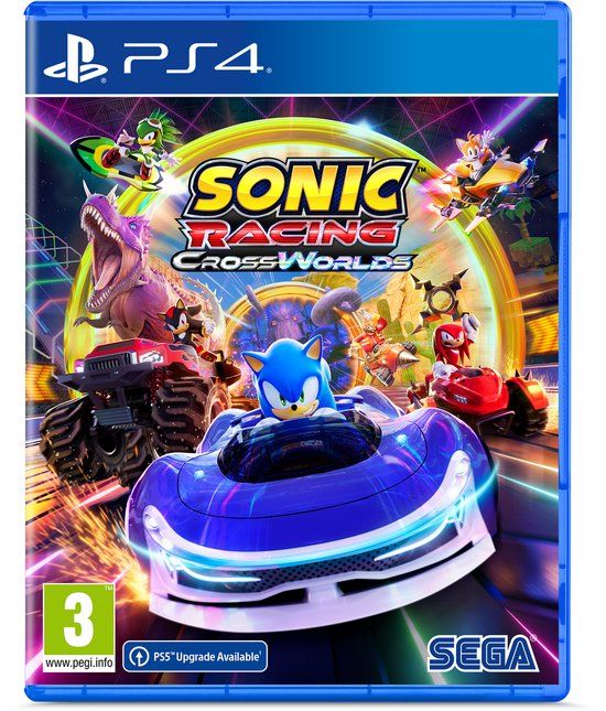 Sega Sonic Racing: CrossWorlds - PS4 - Standard Edition - Race - Blu-ray