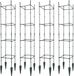 KOTARBAU 4 Pièces Support de Plante, Support d'Escalade, Guide de Plante 21x21x120cm