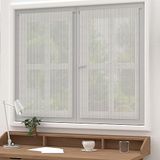 Soleil d'ocre Bella zilver vitragegordijnen 60 x 160 cm