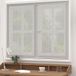 Soleil d'ocre Bella zilver vitragegordijnen 60 x 160 cm