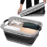 Jubbly® - Wasmand opvouwbaar - Wasbox - Heupwasmand - 75 Liter - Zwart