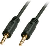 LINDY Premium audiokabel met 3,5 mm jackstekker, 1 m, zwart, 35641