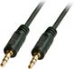 LINDY Premium audiokabel met 3,5 mm jackstekker, 1 m, zwart, 35641