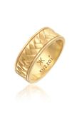 KUZZOI - Ring - Herenring Visgraat Vintage Massief in 925 Sterling Zilver - Heren