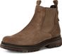 Tamaris - Dames - Laarzen - Bruin - Leer - Chelsea boots - Hakhoogte 3-4 cm - Maat 37