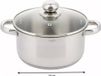 Kinghoff 4325 - kookpan met deksel - Ø 12 cm