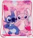 Disney Stitch Sac de sport - Sac de sport - Sac à dos - Sac d'école - Multicolore - 100% polyester