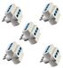 Prise triple 10 A vers 16 A - Adaptateur de prise double couleur blanc