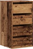 vidaXL Ladekast 40x41x76 cm Bewerkt Hout Oud Houtkleurig