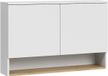 Vicco Armoire de salle de bain Viktor, Blanc/Chêne artisanal, 93,6 x 60 cm avec 2 portes