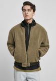Urban Classics Boxy Sherpa Jacket Groen M