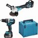 Makita DLX2272TJ - 18V Accu Klopboormachine & Haakse Slijper Combi Set - 2x 5.0Ah - Mbox