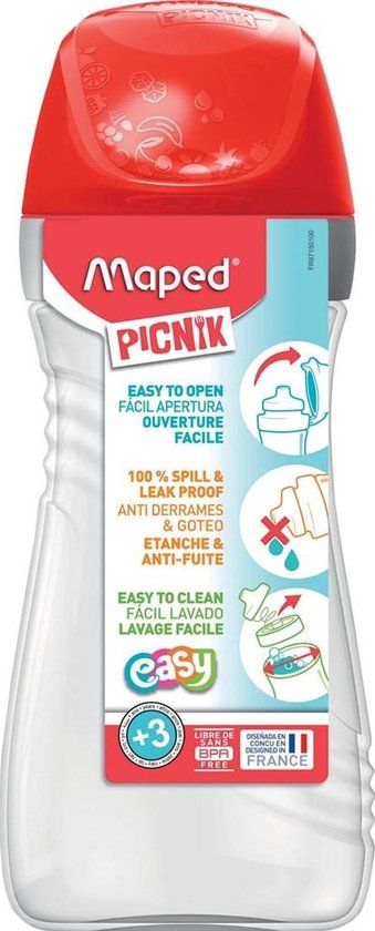 MAPED Drinkfles 430 ml - Picnik ORIGINS - rood