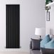 Grand Radiateur Vertical Noir - Design Acier Eau - 178 x 56cm 1400 W